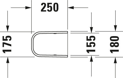 Duravit Happy D.2 Siphon cover