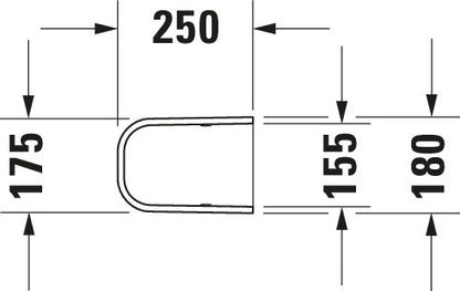 Duravit Happy D.2 Siphon cover