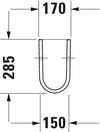 Duravit Starck 3 Siphon cover
