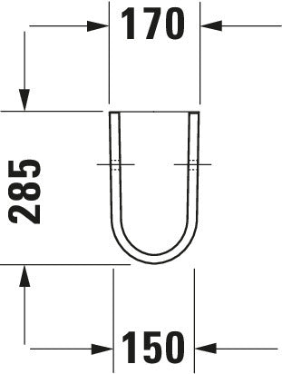 Duravit Starck 3 Siphon cover