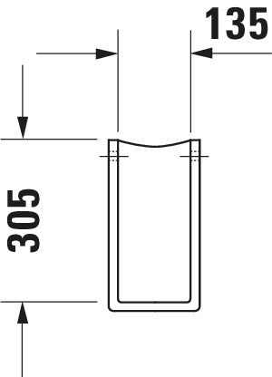 Duravit Starck 3 Siphon cover