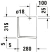 Duravit Starck 3 Siphon cover