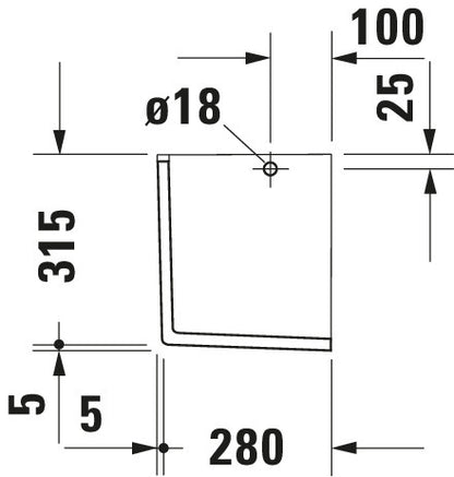 Duravit Starck 3 Siphon cover