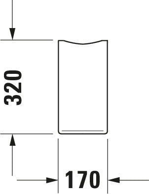 Duravit Starck 3 Siphon cover