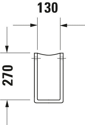 Duravit Starck 3 Siphon cover