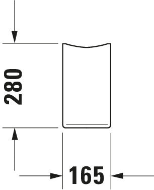 Duravit Starck 3 Siphon cover
