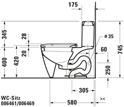Duravit Happy D.2 Toilet seat
