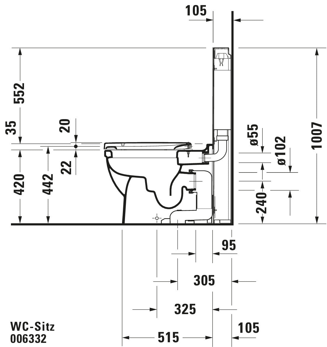 Duravit Universal Toilet seat