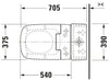 Duravit DuraStyle Two piece toilet for shower toilet seat
