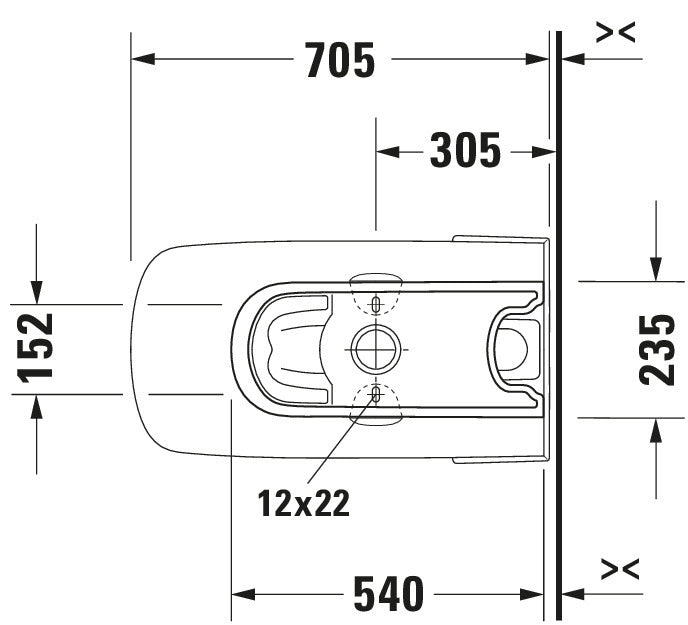 Duravit DuraStyle Two piece toilet for shower toilet seat