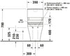 Duravit DuraStyle Two piece toilet for shower toilet seat