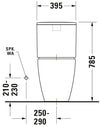 Duravit ME by Starck Two-piece toilet Bowl Only