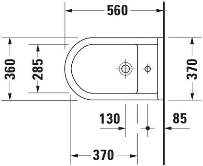 Duravit Starck 3 Floorstanding bidet
