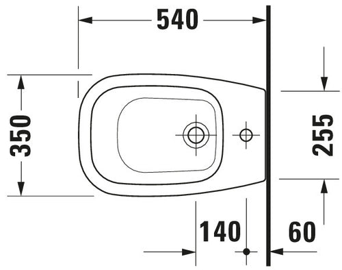 Duravit D-Code Floorstanding bidet