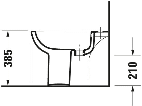 Duravit D-Code Floorstanding bidet
