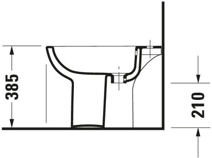 Duravit D-Code Floorstanding bidet