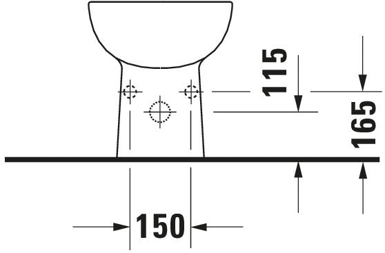 Duravit D-Code Floorstanding bidet