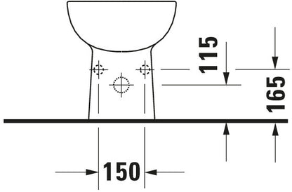 Duravit D-Code Floorstanding bidet
