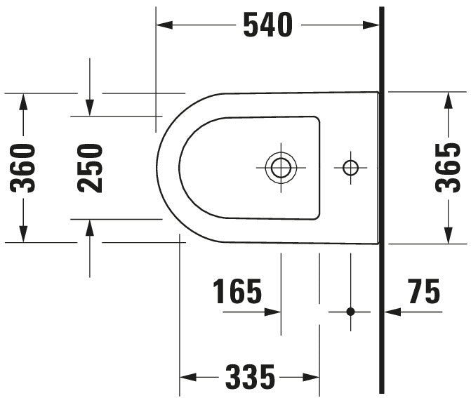 Duravit Darling New Wall-mounted bidet