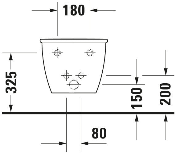 Duravit Darling New Wall-mounted bidet