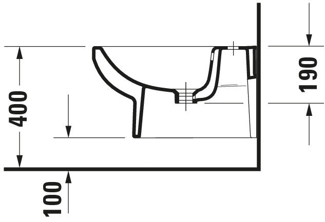 Duravit Duravit No.1 Wall-mounted bidet