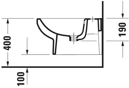Duravit Duravit No.1 Wall-mounted bidet
