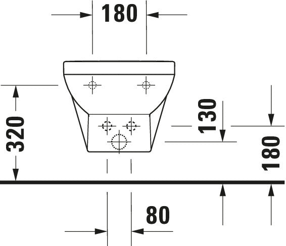 Duravit Duravit No.1 Wall-mounted bidet
