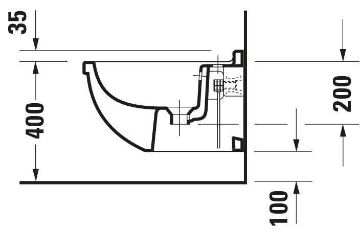 Duravit Starck 3 Wall-mounted bidet