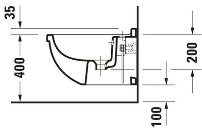 Duravit Starck 3 Wall-mounted bidet