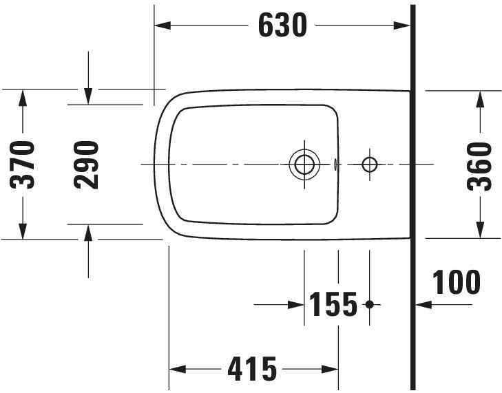 Duravit DuraStyle Floorstanding bidet