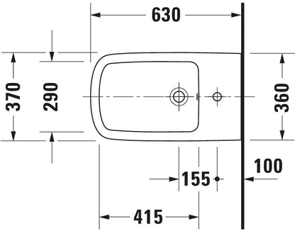 Duravit DuraStyle Floorstanding bidet