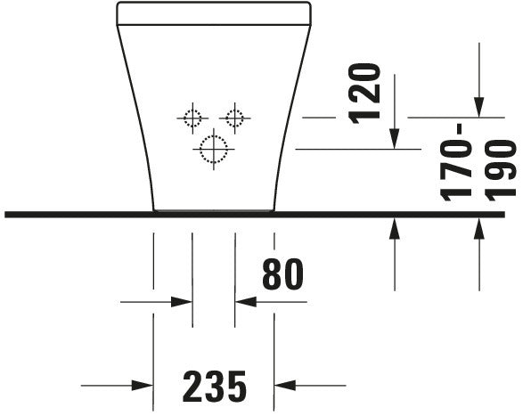 Duravit DuraStyle Floorstanding bidet