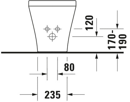 Duravit DuraStyle Floorstanding bidet