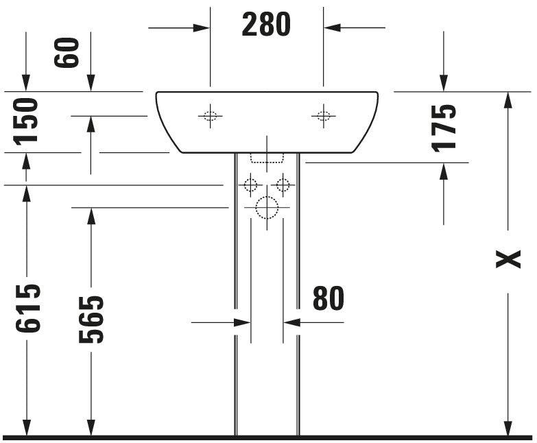 Duravit D-Code Washbasin