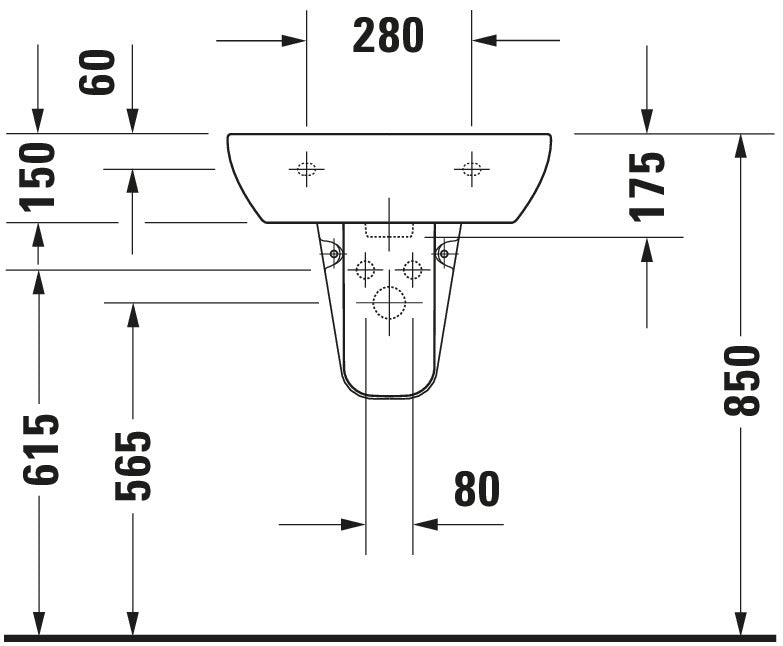 Duravit D-Code Washbasin