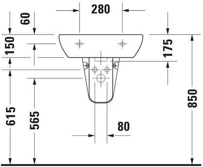 Duravit D-Code Washbasin
