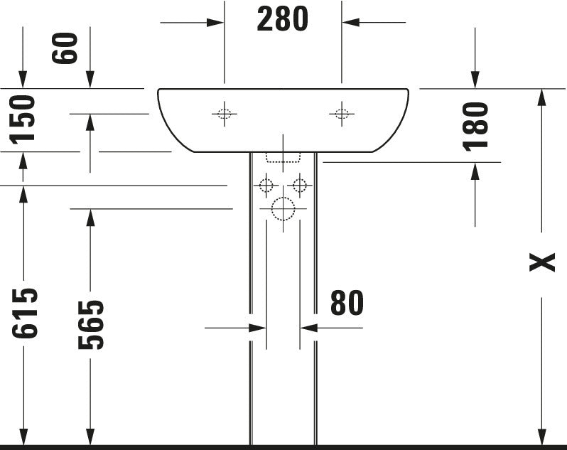 Duravit D-Code Washbasin
