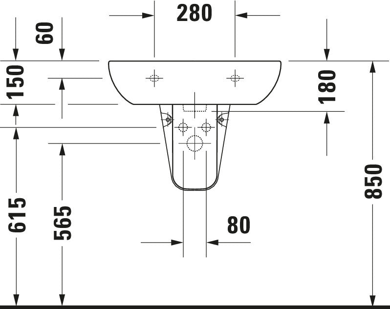 Duravit D-Code Washbasin
