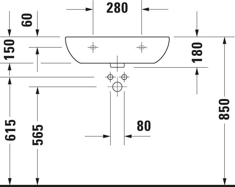 Duravit D-Code Washbasin
