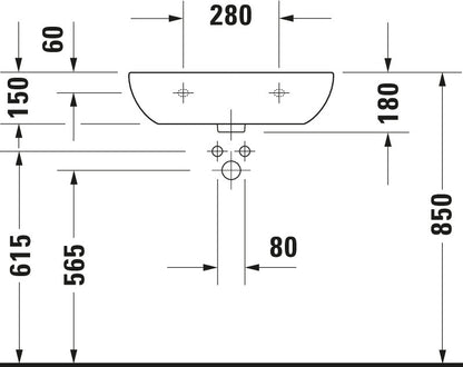 Duravit D-Code Washbasin