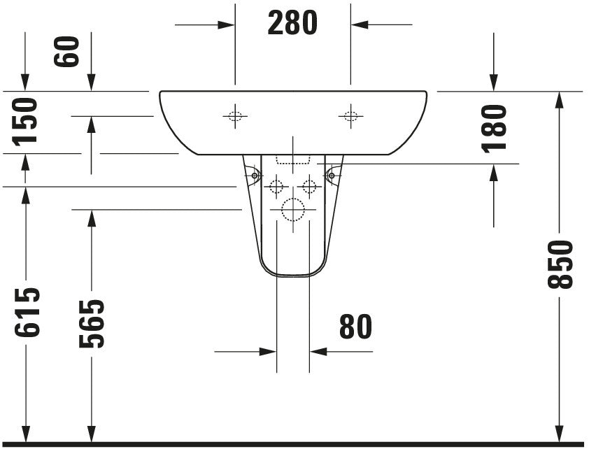 Duravit D-Code Washbasin