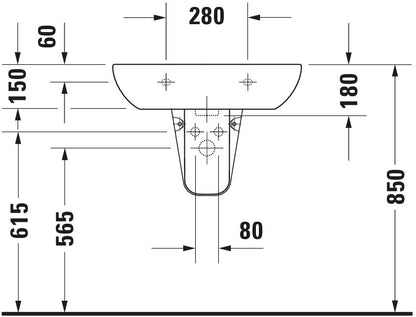 Duravit D-Code Washbasin