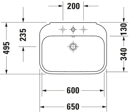 Duravit Happy D.2 Washbasin