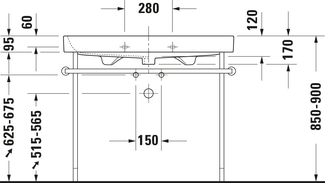 Duravit Happy D.2 Metal console