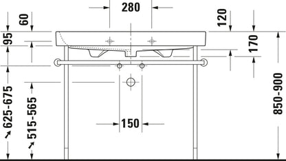 Duravit Happy D.2 Metal console