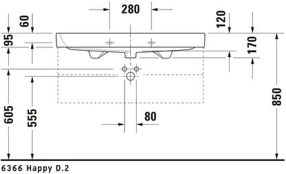 Duravit Happy D.2 Washbasin