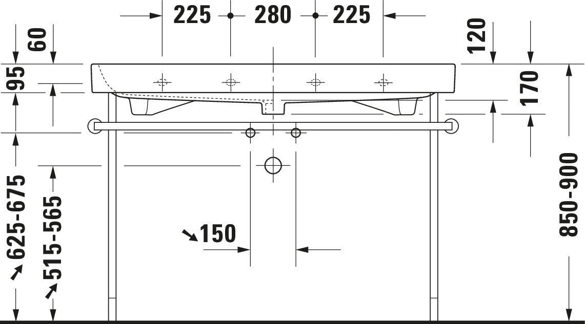 Duravit Happy D.2 Metal console