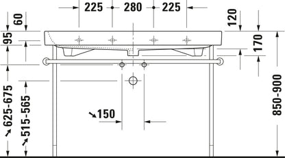 Duravit Happy D.2 Metal console