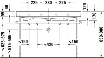Duravit Happy D.2 Metal console