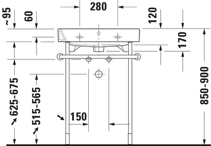 Duravit Happy D.2 Metal console